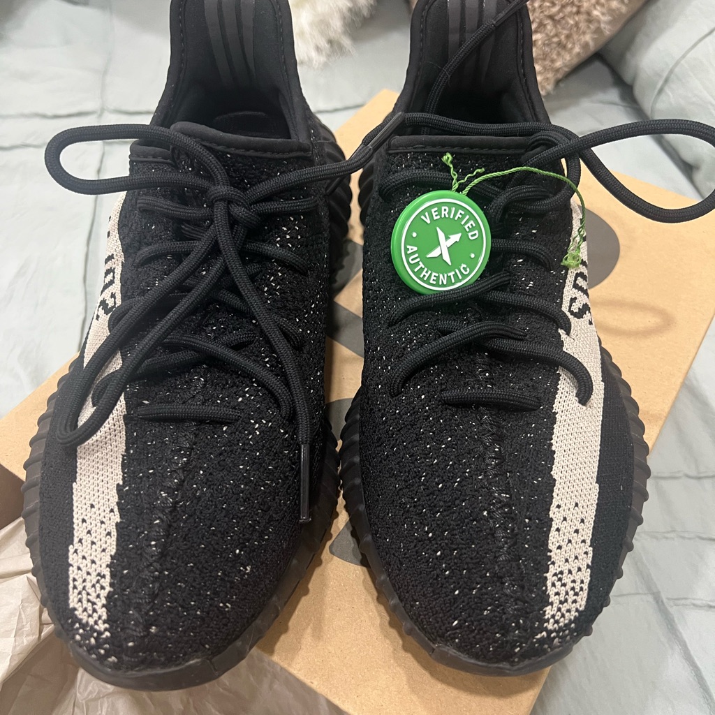 Yezzy Black And White Sneakers Size 8 M